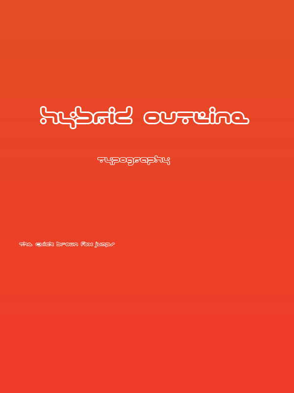 hybrid Outline Poster