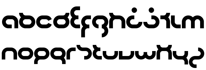 hyper 2000 Font LOWERCASE