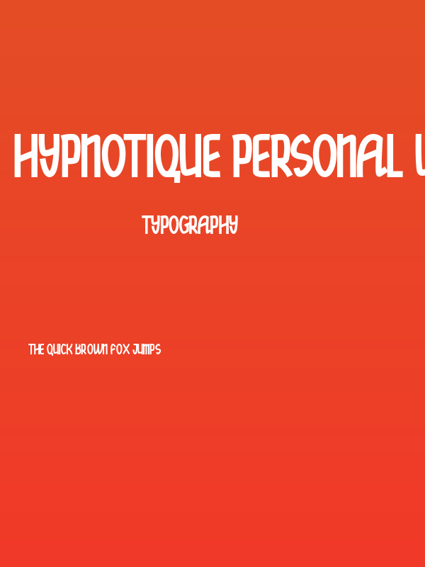 hypnotique personal use Poster