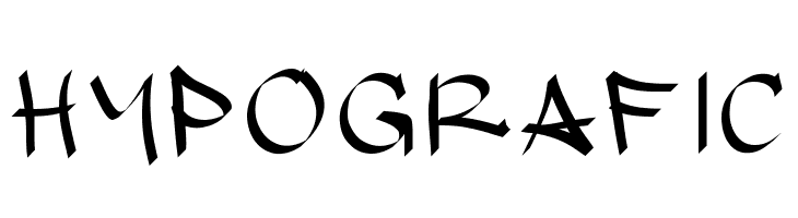 hypografic  Скачать бесплатные шрифты