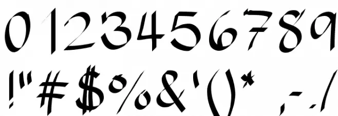 hypografic Font OTHER CHARS