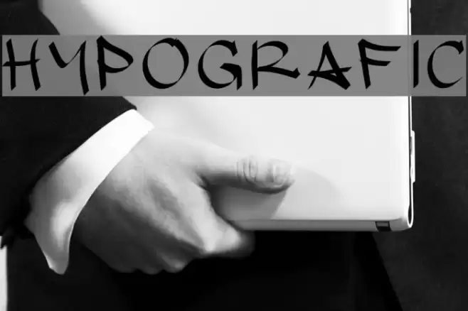 hypografic Font examples