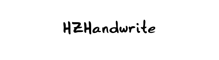 HZHandwrite  नि: शुल्क फ़ॉन्ट्स डाउनलोड