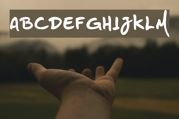 HZHandwrite Font examples