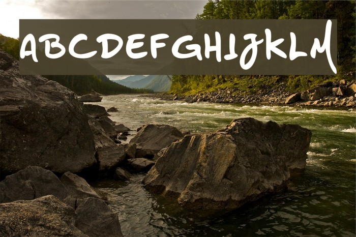 HZHandwrite Font examples