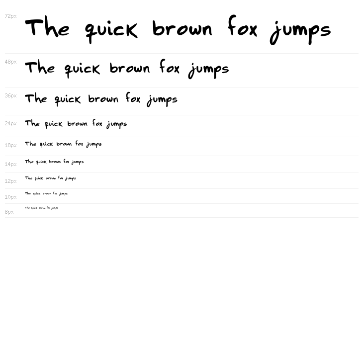 HZHandwrite Waterfall