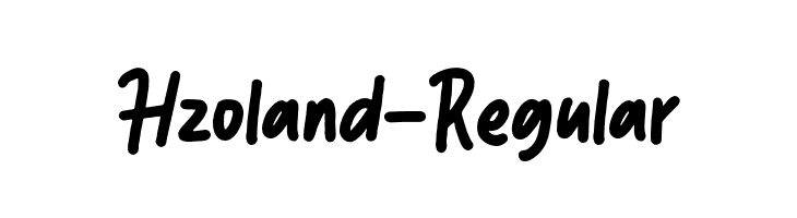 Hzoland-Regular  免费字体下载