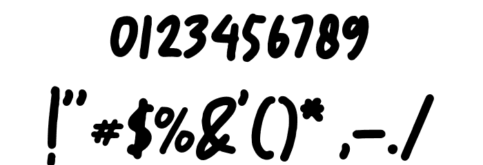 Hzoland-Regular Font OTHER CHARS