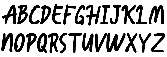 Hzoland-Regular Font UPPERCASE