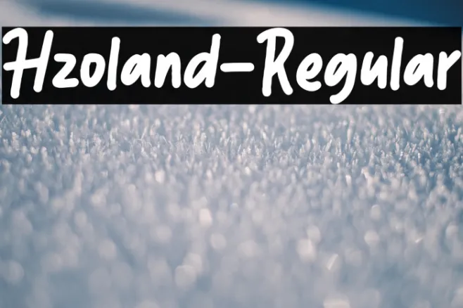 Hzoland-Regular Example 1