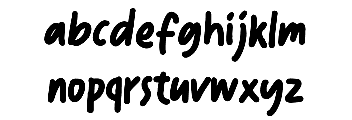 Hzoland-Regular Font LOWERCASE
