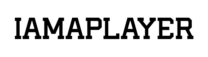 I AM A PLAYER Font