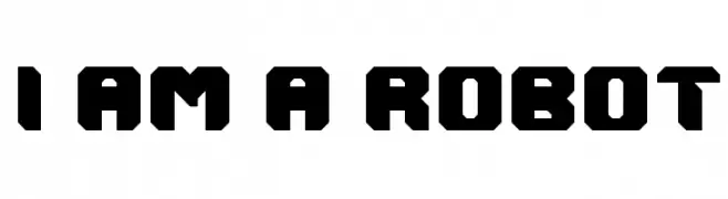 I AM A ROBOT  تنزيل الخطوط