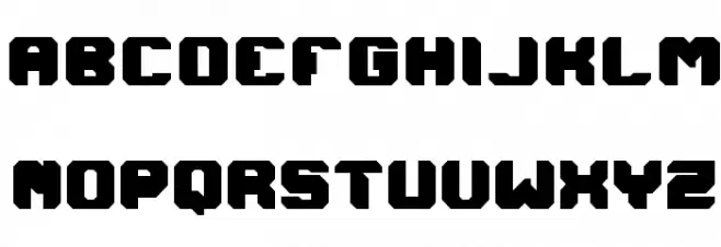 I AM A ROBOT Schriftart Groß