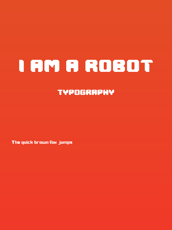 I AM A ROBOT Poster