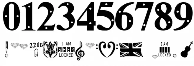 I AM SHERLOCKED Font OTHER CHARS
