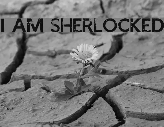 I AM SHERLOCKED Font examples