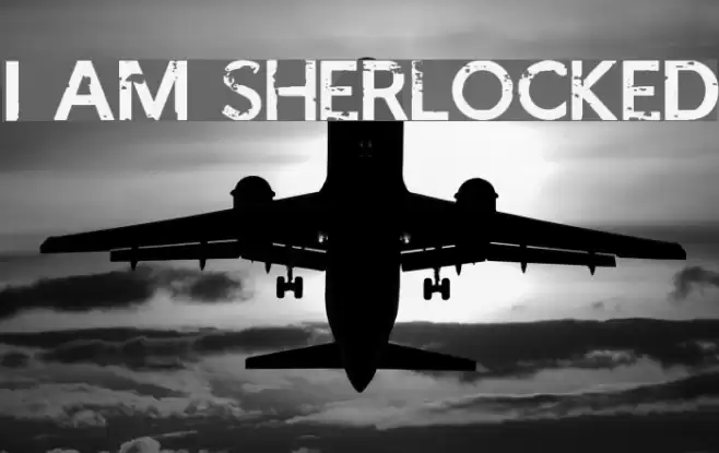 I AM SHERLOCKED Font examples