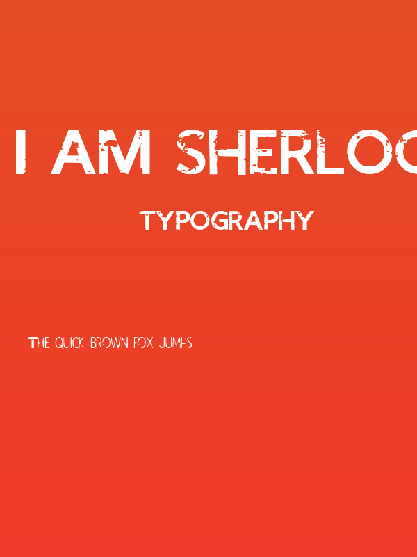I AM SHERLOCKED Poster