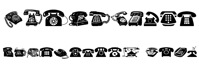 I AM TELEFONO Font OTHER CHARS