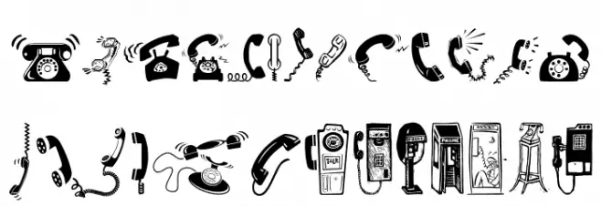 I AM TELEFONO Polices MAJUSCULES