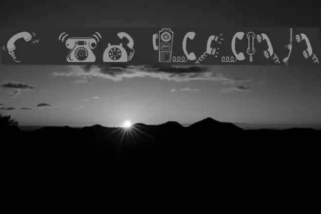 I AM TELEFONO Font examples