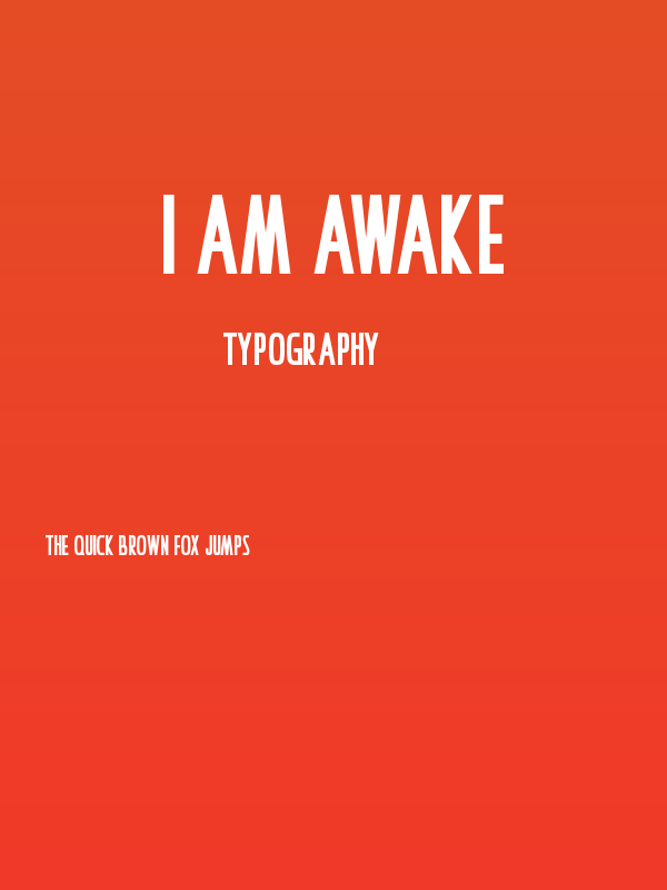 I Am Awake Poster