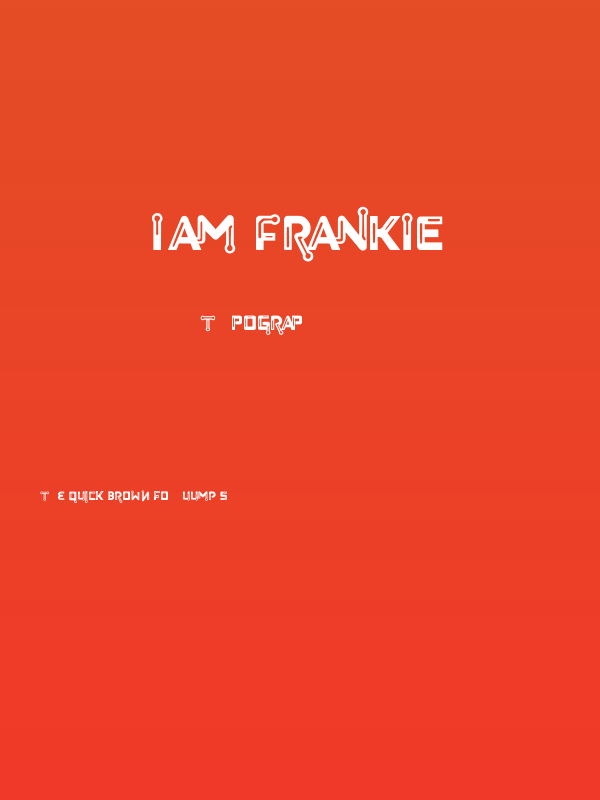 I Am Frankie Poster