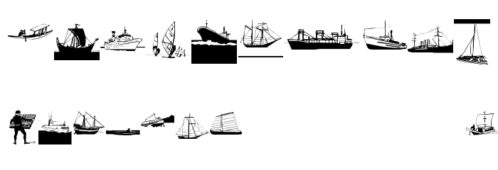 I Am Sailing Font OTHER CHARS