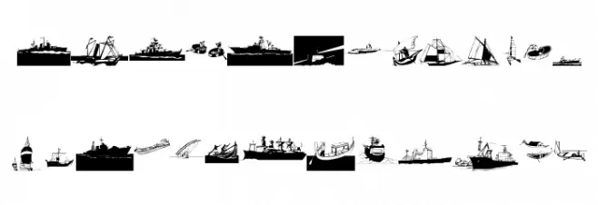 I Am Sailing 字体 大写