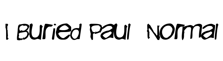 I Buried Paul Normal Шрифта