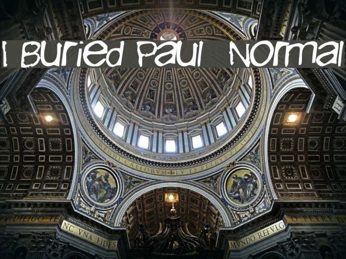 I Buried Paul Normal Font examples