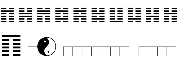 I Ching Font OTHER CHARS
