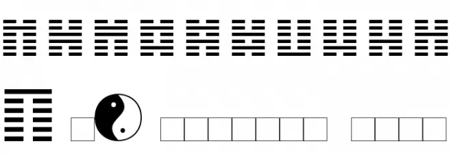 I Ching Font OTHER CHARS