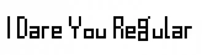I Dare You Regular  baixar fontes gratis