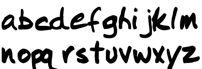 I Did This! Font LOWERCASE