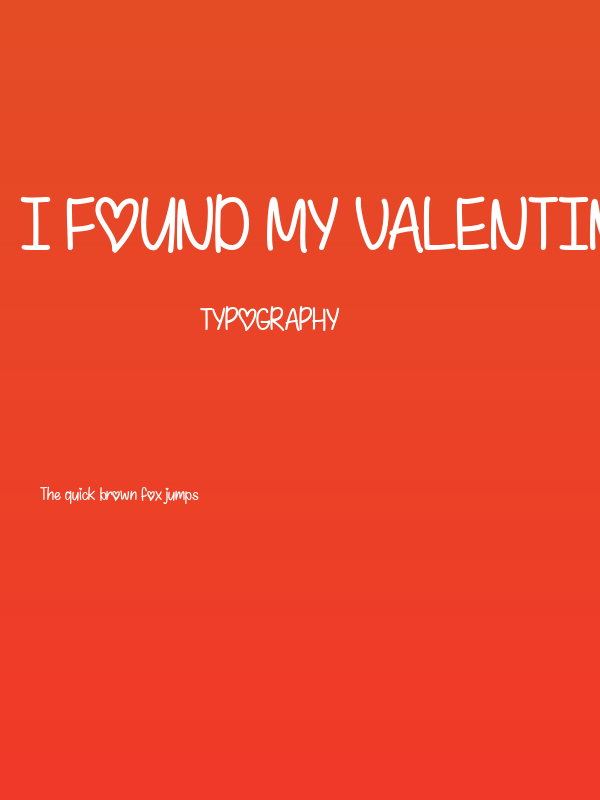 I Found My Valentine Poster