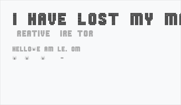 I HAVE LOST MY MARBLES Business Card