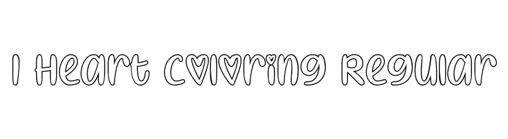 I Heart Coloring Regular  नि: शुल्क फ़ॉन्ट्स डाउनलोड