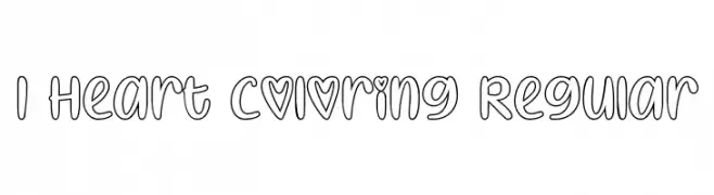 I Heart Coloring Regular  baixar fontes gratis