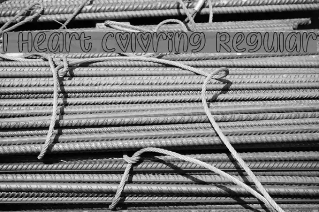 I Heart Coloring Regular फ़ॉन्ट examples