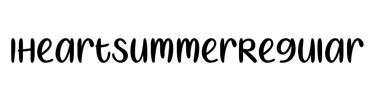 I Heart Summer Regular  フリーフォントのダウンロード