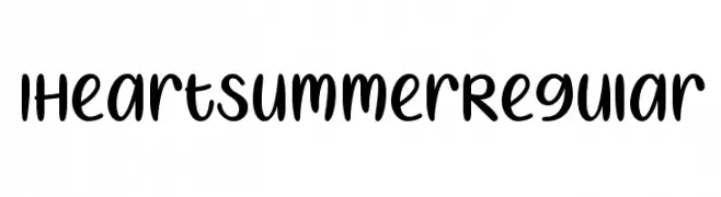I Heart Summer Regular  font caratteri gratis