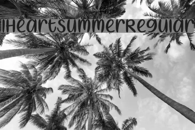I Heart Summer Regular Font examples