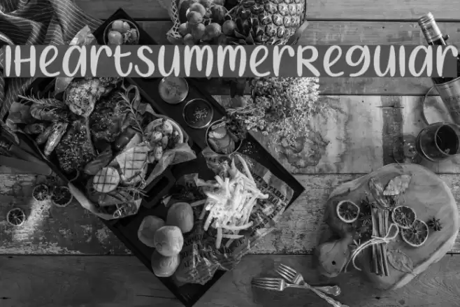 I Heart Summer Regular Font examples