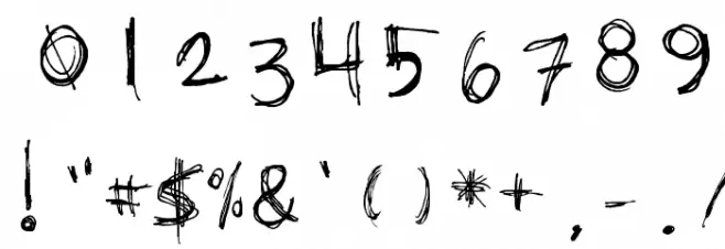 I KNOW A GHOST Font OTHER CHARS