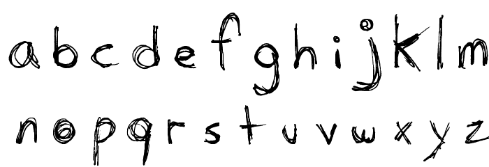 I KNOW A GHOST Font LOWERCASE