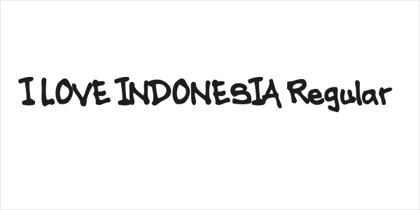 I LOVE INDONESIA Regular Logo