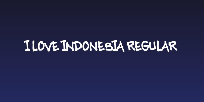 I LOVE INDONESIA Regular Social Header