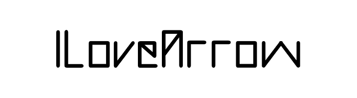 I Love Arrow  Free Fonts Download